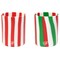 Silipint: Silicone 12oz Rocks Glasses: 2 Pack - Peppermint & Poinsettia